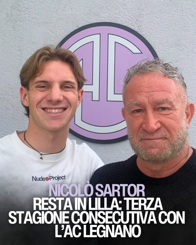 Nicol&ograve; Sartor resta in lilla